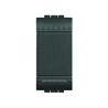 L4003N Bticino LivingLight. Переключатель с винтовыми клемами. размер 1 модуль. цвет антрацит - фото 28275