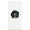 N4012C Bticino LivingLight Выключатель 2P с ключом. цвет белый - фото 28756
