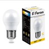 Лампа светодиодная Feron LB-95 Шарик E27 7W 175-265V 2700K - фото 49077