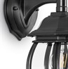 Светильник садово-парковый Feron 8102/PL8102 восьмигранный на стену вниз 100W E27 230V, черный - фото 50443