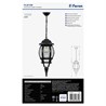 Светильник садово-парковый Feron 8105/PL8105 восьмигранный на цепочке 100W E27 230V, черный - фото 50458