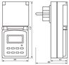 Розетка с таймером Feron TM23 недельная электронная мощность 3500W/16A IP44 - фото 51313