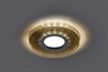 Светильник встраиваемый с LED подсветкой Feron CD981 потолочный MR16 G5.3 прозрачный, золото - фото 56367