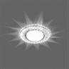 Светильник встраиваемый с белой LED подсветкой Feron CD4021 потолочный GX53 без лампы прозрачный - фото 56757