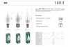 Лампа светодиодная SAFFIT SBC3711 Свеча E14 11W 230V 2700K - фото 57979