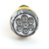 Фонарь аккумуляторный, 4 LED DC (свинцово-кислотная батарея), желтый, TH2293 (TH93A) - фото 59961