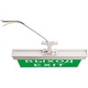 Светильник аккумуляторный, 10 LED/1W 230V, AC/DC  зеленый 260*245*35 mm, белый, Выход, EL60 - фото 60260