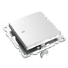 Переключатель 1-клавишный (механизм), STEKKER GLS10-7105-03, 250V, 10А, серия Катрин, серебро - фото 63451