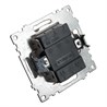 Переключатель 1-клавишный (механизм), STEKKER GLS10-7105-03, 250V, 10А, серия Катрин, серебро - фото 63453