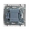 Переключатель 1-клавишный STEKKER  PSW10-9005-01, 250В, 10А, серия Эрна, белый - фото 63586