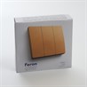 Выключатель беспроводной FERON TM83  трехклавишный, золото - фото 63751
