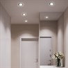 Светильник встраиваемый с белой LED подсветкой Feron CD4046 потолочный GX53 без лампы, прозрачный, хром - фото 65163