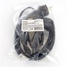 Сетевой шнур для гирлянд 3м, 2*0,5мм2, IP44, черный, DM403 - фото 66487