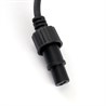 Сетевой шнур для гирлянд 3м, 2*0,5мм2, IP44, черный, DM403 - фото 66488