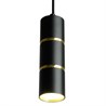 Светильник потолочный Feron ML1868  Barrel ZEN levitation на подвесе MR16 35W, 230V, чёрный, золото 55*180 - фото 71432
