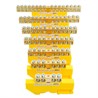 Шина "PE" STEKKER на изоляторе 8*12 на DIN-рейку 8 выводов, желтый, LD555-812-8 - фото 72690