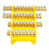 Шина "PE" на изоляторе STEKKER 6*9 тип "стойка" на DIN-рейку 12 выводов, желтый, LD556-69-12 - фото 72763