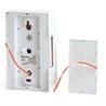 Звонок с кнопкой проводной Feron DB-102 электромеханический белый 230V 119х70х37мм - фото 72888