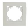 Рамка 1-местная, стекло, STEKKER, GFR00-7001-01М, серия Катрин, белый матовый - фото 75394