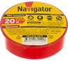 Изолента ПВХ красная 19мм 20м NIT-A19-20/R - Navigator - фото 76278