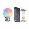 Лампа светодиодная Feron LB-371 Шар прозрачный E27 3W 230V RGB плавная смена цвета - фото 78988