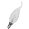 DECOR С35 FLAME CL 25W E14 (230V) FOTON_LIGHTING - лампа свеча на ветру прозрачная - фото 84924