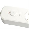 Сетевой фильтр 3-местный с/з STEKKER 3x1мм2, 3 м, 250В, 16А, 2 USB-A+2 Type-C 3, серия Nova, белый - фото 86014