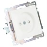 Розетка 1-местная б/з (механизм), STEKKER GLS10-7109-01, 250V, 10А с защитной шторкой, серия Катрин, белый - фото 89806