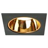 Светильник встраиваемый Feron DL3112 потолочный MR16 G5.3  черный + золото - фото 90060
