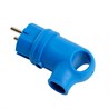 Вилка угловая с/з STEKKER, RPG16-21-442 (В 16-002), каучук, 250В, 16A, IP44, синий - фото 91366