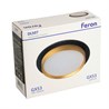 Светильник встраиваемый Feron DL507 потолочный GX53 черный + золото круг - фото 91564