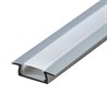 Профиль алюминиевый встраиваемый, серебро, CAB251 - фото 92242