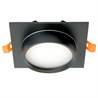 Светильник встраиваемый Feron DL505 потолочный GX53 черный квадрат IP44 - фото 92464