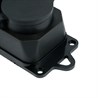 Розетка переносная 2-местная c/з STEKKER, RST16-22-44 (РП 16-232), 250В, 16А, IP44, черный - фото 93661