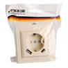 Розетка 1-местная с/з STEKKER, PST16-9016-02, 250В, 16А с USB+ type C, серия Эрна, слоновая кость - фото 95903