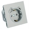Розетка 1-местная з/ш с/з 16А + USB + Type C (механизм), Stekker, 250В, 20W, серия Эмили, платиново-серый, soft-touch, RST16-5119-10 - фото 96118