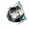 Розетка компьютерная 2-местная RJ-45 (механизм) ,STEKKER ,GLS00-7109-05, серия Катрин, черный - фото 96570