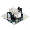 Розетка компьютерная 2-местная RJ-45 (механизм) ,STEKKER ,GLS00-7109-05, серия Катрин, черный - фото 96574