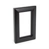Рамка  2-местная (без перемычки),  пластик, STEKKER, PFR00-7012-05 , серия Катрин, черный - фото 96595
