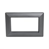 Рамка  2-местная (без перемычки),  пластик, STEKKER, PFR00-7012-06, серия Катрин, графит - фото 96600