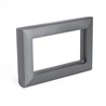 Рамка  2-местная (без перемычки),  пластик, STEKKER, PFR00-7012-06, серия Катрин, графит - фото 96601