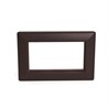 Рамка  2-местная (без перемычки),  пластик, STEKKER, PFR00-7012-04, серия Катрин, шоколад - фото 97430