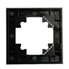 Рамка 1-местная для сенсорных механизмов, подсветки, стекло, STEKKER, GFR00-7001-05S, серия Катрин, черный - фото 97897