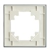 Рамка 1-местная для сенсорных механизмов, подсветки, стекло, STEKKER, GFR00-7001-01S, серия Катрин, белый - фото 97923