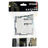 Выключатель 1-клавишный (механизм), STEKKER GLS10-7103-01, 250V, 10А, серия Катрин, белый - фото 98175