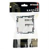Переключатель 1-клавишный (механизм), STEKKER GLS10-7105-01, 250V, 10А, серия Катрин, белый - фото 98228