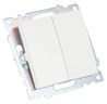 Переключатель 2-клавишный (механизм), STEKKER GLS10-7107-01 , 250V, 10А, серия Катрин, белый - фото 98330