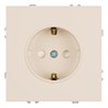 Розетка 1-местная с защитной шторкой с/з (механизм), STEKKER, 250В, 16А, серия Эмили, RST16-5110-08, кашемир, soft touch - фото 99028