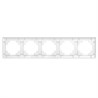 Рамка STEKKER, PFR00-7004-01 4-местная, серия Катрин, белый - фото 99217