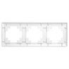 Рамка STEKKER, PFR00-7003-01 3-местная, серия Катрин, белый - фото 99302